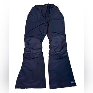 Lands’ End Girl’s Snow Pants Size 10S Black